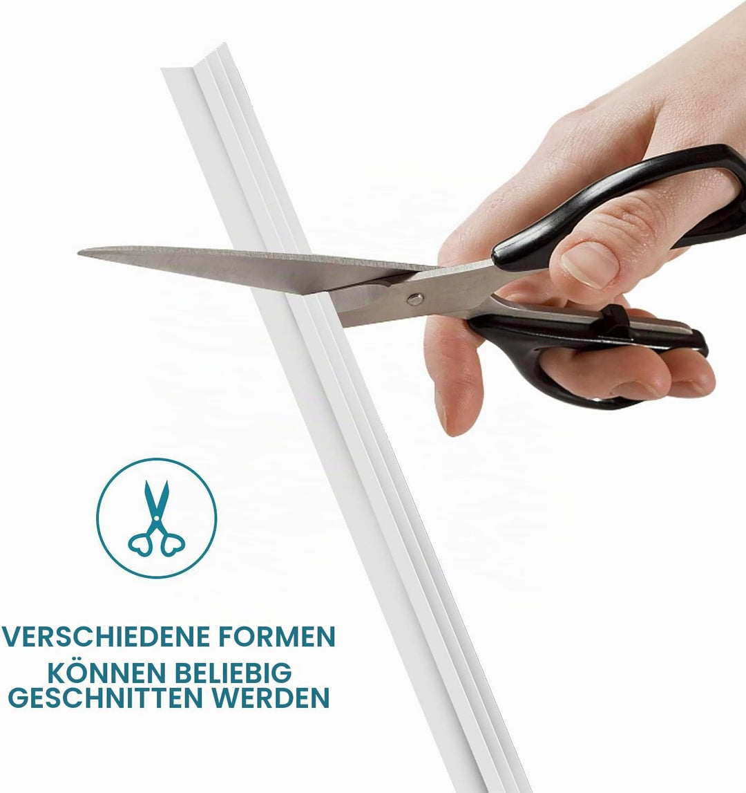 EFUTURETIME Türdichtung Weiss【10m】-Zimmertürdichtung perfekt für Holztüren zur Schalldämmung und Kol