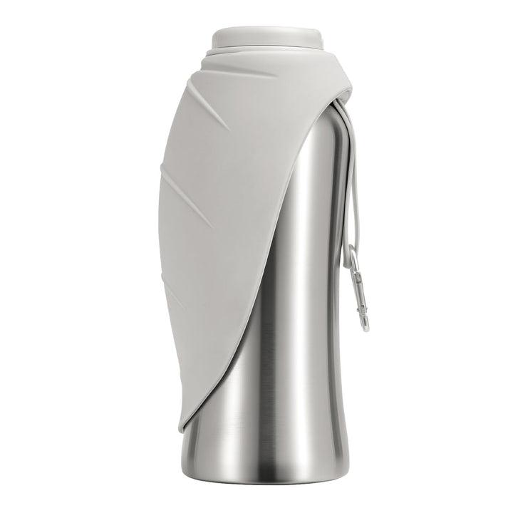 Youyijia 800ml Hunde Trinkflasche Edelstahl – Auslaufsichere Pet Water Bottle mit Faltbarem Napf, BP