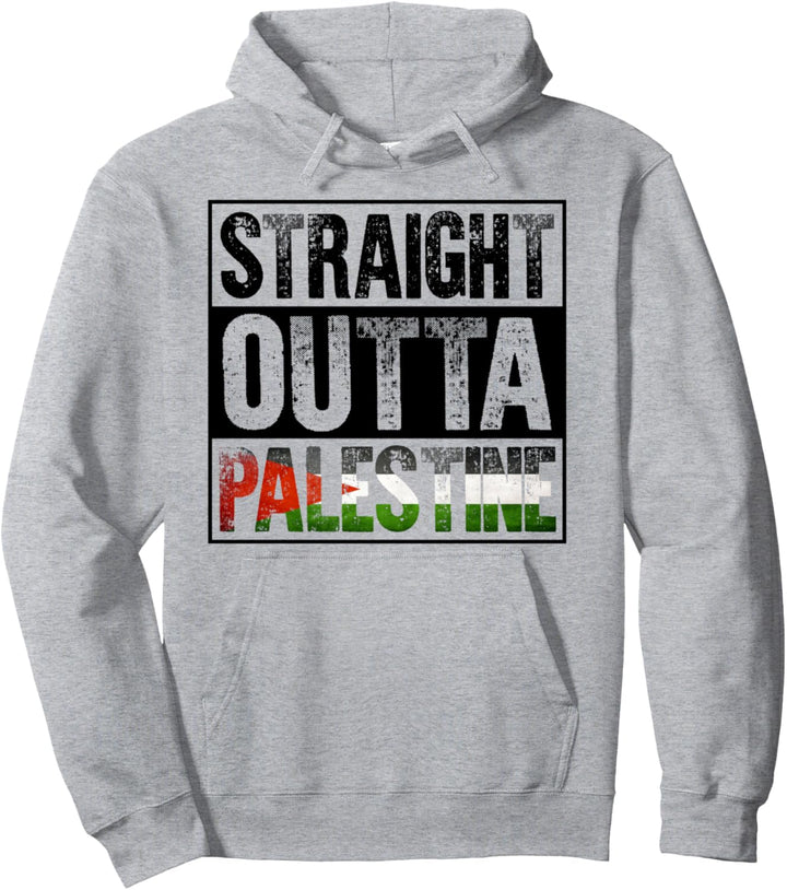 Straight Outta Palestine Pullover Hoodie