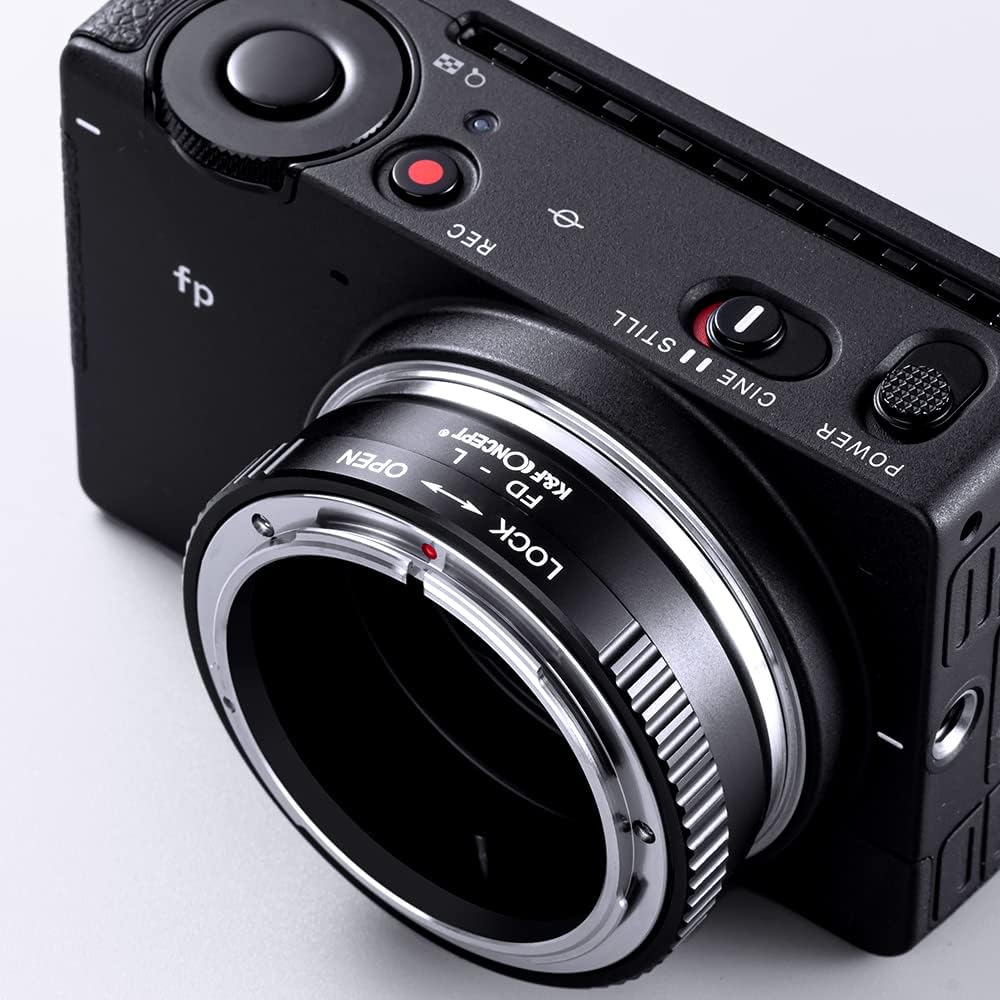 K&F Concept Objektivadapter FD-L Manueller Fokus Kompatibel mit Canon FD & FL 35mm Objektiv auf L Mo