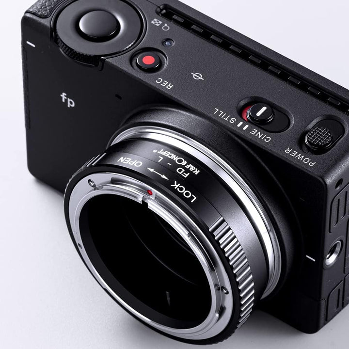 K&F Concept Objektivadapter FD-L Manueller Fokus Kompatibel mit Canon FD & FL 35mm Objektiv auf L Mo