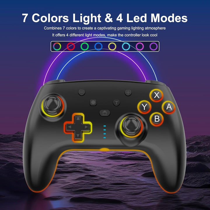 GEEKHAVE Switch Controller, wiederaufladbarer Remote Wireless Switch Lite Controller Gamepad Joypad