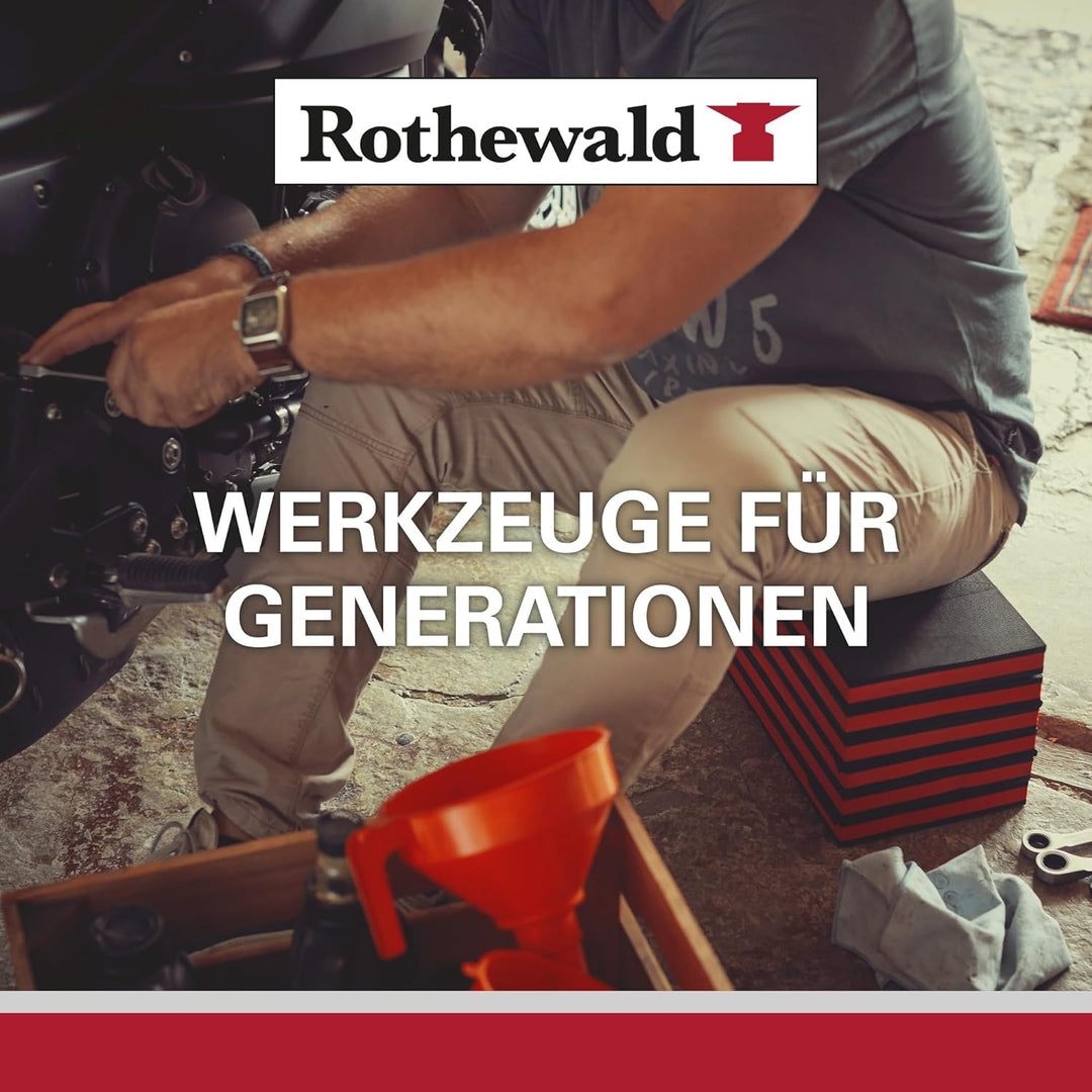 Rothewald Zoll-Werkzeugsatz, 92 Teile, Herausnehmbare Bithalter Für Zoll-Bits, Feinverzahnte Ratsche