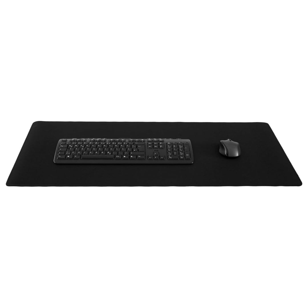Silent Monsters Mauspad XXL 900 x 400 mm grosses Mousepad - Gross Schwarz - Vernähter Rand, rutschfe