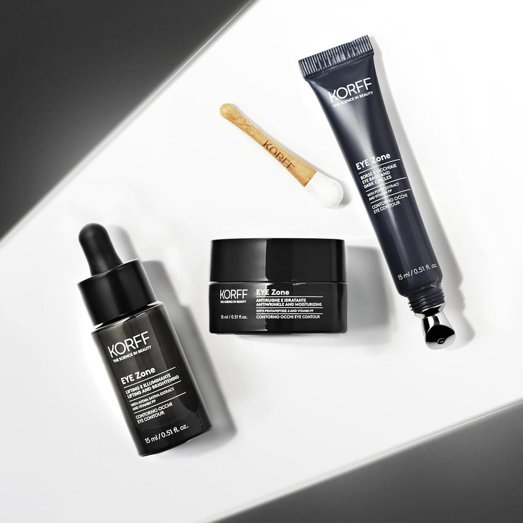 Korff Eye Zone Augen- und Augenpartie mit Koffein und Vitamin PP, Anti-Schwellung und Anti-Ermüdung,