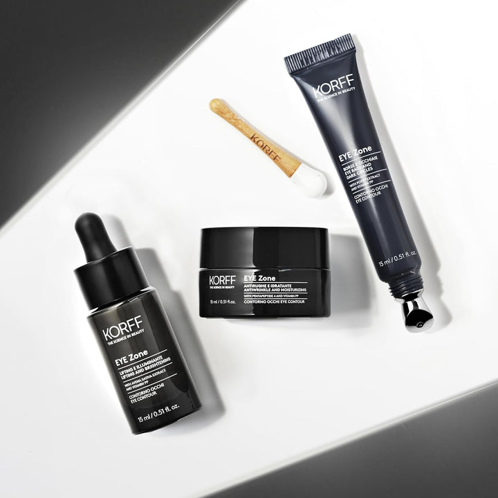 Korff Eye Zone Augen- und Augenpartie mit Koffein und Vitamin PP, Anti-Schwellung und Anti-Ermüdung,