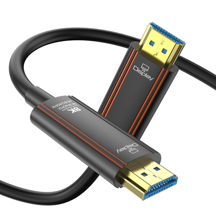 Glasfaser HDMI Kabel 7.5Meter, 8K Langes HDMI 2.1 Kabel 48Gbps Ultra High Speed Unterstützt 8K@60Hz
