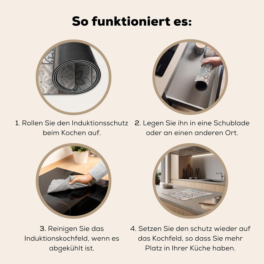 KitchenYeah© Herdabdeckplatte Einteilig Ceranfeld Abdeckplatte für Induktionsschutz Ceranfeldabdecku