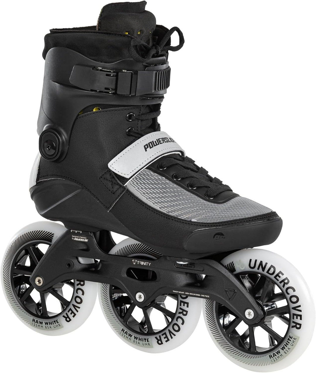 Powerslide Inline Skate Swell Nite 125-3D Adapt, für Fitness und Marathon, für Damen und Herren 39,