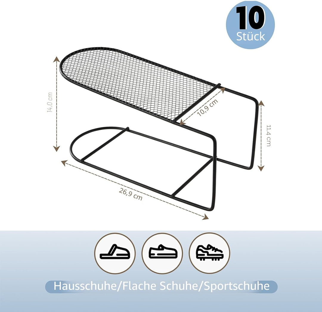 Schuhstapler Platzsparend Schuhorganizer Schuhregal Für Schränke Schuhaufbewahrung Platzsparend Schu