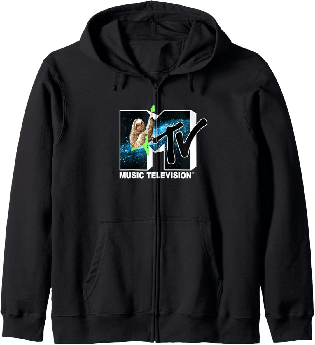 MTV Sloth Guitar Logo Kapuzenjacke