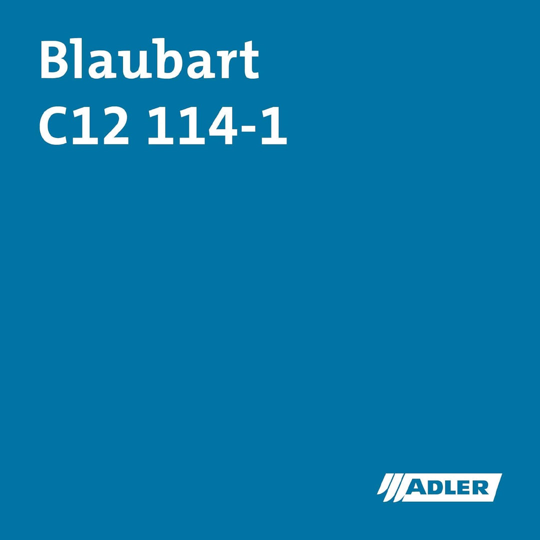 ADLER Ultra-Color Wandfarbe - erstklassige, matte Wand- & Deckenfarbe -Blaubart C12 114/1 hohe Deckk