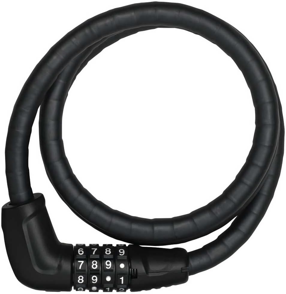 ABUS Panzerkabelschloss Steel-O-Flex Tresorflex 6615C + SCLL-Halterung - Zahlenschloss aus Stahlkabe