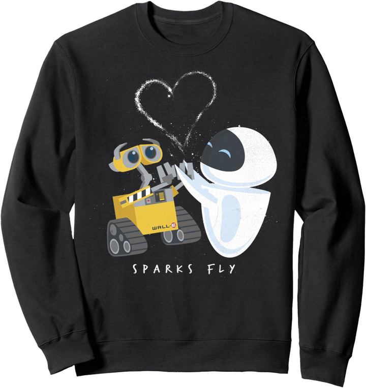 Disney Pixar Wall-E & Eve Sparks Fly Portrait Sweatshirt