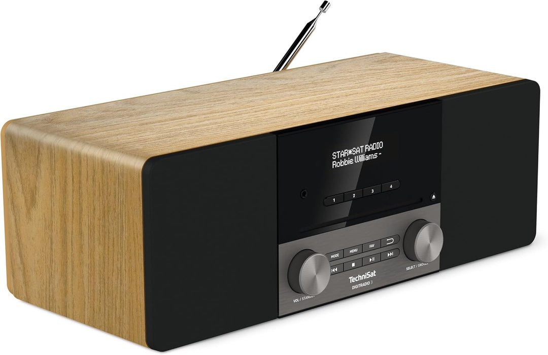 TechniSat DIGITRADIO 3 - Stereo DAB Radio Kompaktanlage (DAB+, UKW, CD-Player, Bluetooth, USB, Kopfh