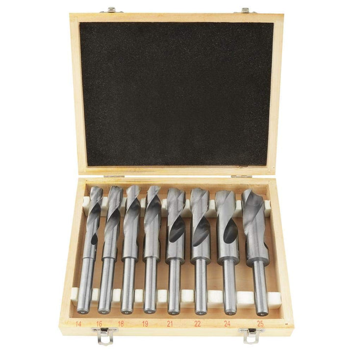 Spiralbohrer-Set, HSS Spiralbohrer aus gehärtetem Stahl Spiralbohrersatz Metallspiralbohrer Set 8tlg