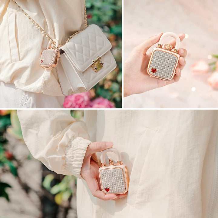 divoom Love-Lock Bluetooth Lautsprecher, Klein Tragbarer Musikbox, Wireless Stereo Pairing Retro Sou