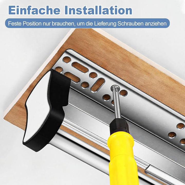 Kleiderstange Ausziehbar Schrank 30cm, Teleskopstange Schrankauszug mit Dämpfung, Verstellbare Kleid