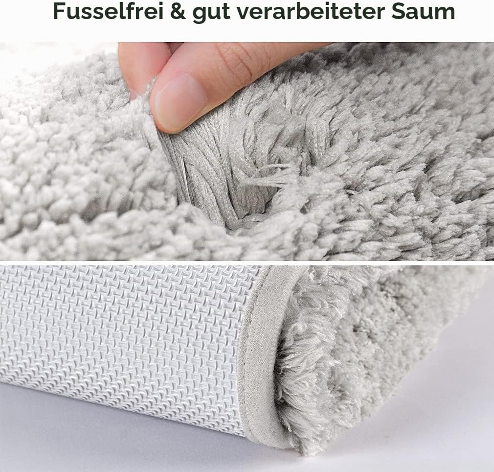 Badematte Rutschfest Badteppich Extra Lange Verdickt Badezimmerteppich Weich Badeteppich Flauschige