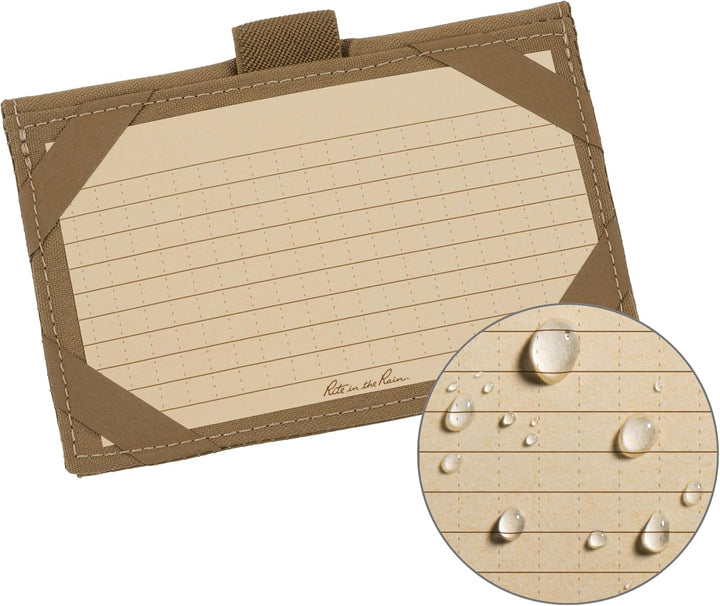 Rite in the Rain C991T Karteikarten-Etui, wetterfest, Cordura-Stoff, 25 hellbraun, 7,6 x 12,7 cm bei