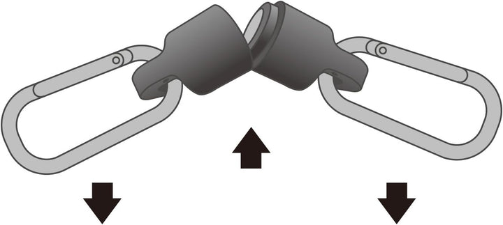 Daiichiseiko Sicherheitsschnur L mit 2 Carabiner und Magnethalter Holder MG 5000