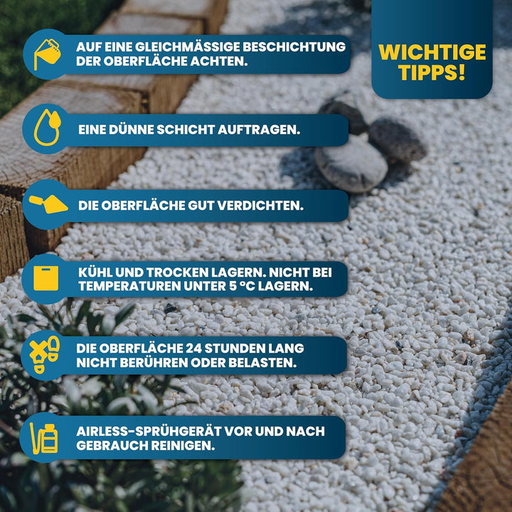 Vuba Easihold 4,1 l Kiesbinder – Kleber für Steine und Mulch, gebrauchsfertig; Stabilisator für Ru