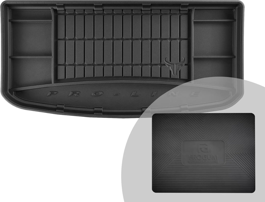 FROGUM ProLine 3D Gummimatte Exklusive Auto Kofferraummatte Kofferraumwanne für Hyundai i10 III ab 2