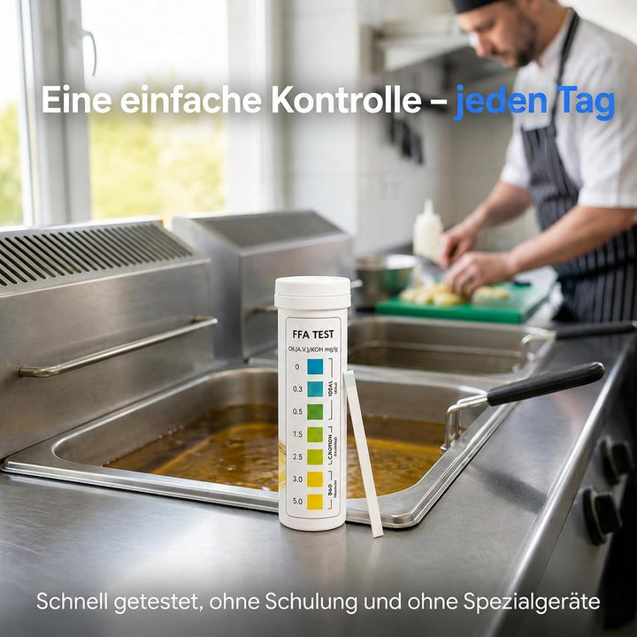 Öl-Teststreifen – schnelle FFA-Kontrolle – optimale Qualität – 100 Stück