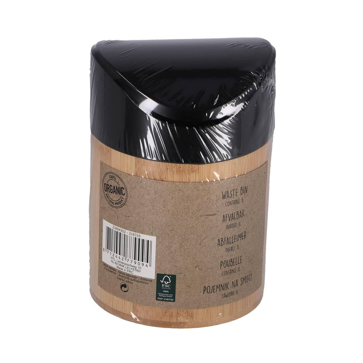 Tischabfalleimer aus Bambus 1L Ø11,8x15,5cm