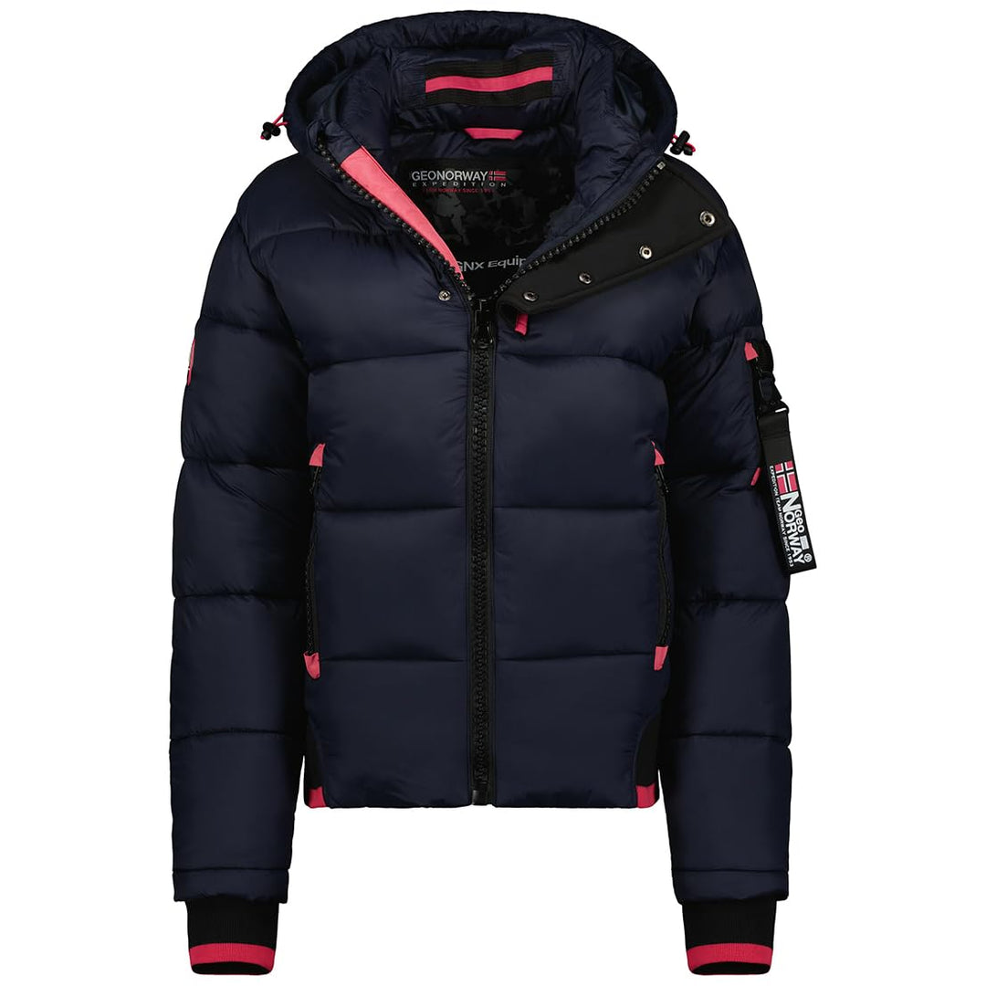 Geographical Norway Damen Calix Lady Jacke L Blau, Rosa, L Blau, Rosa