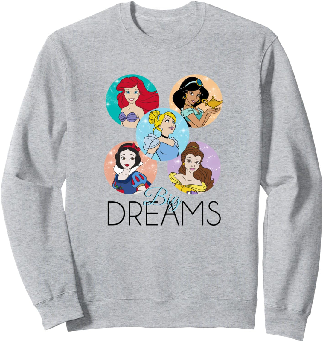 Disney Princess Big Dreams Sparkle Character Bubbles C1 Sweatshirt