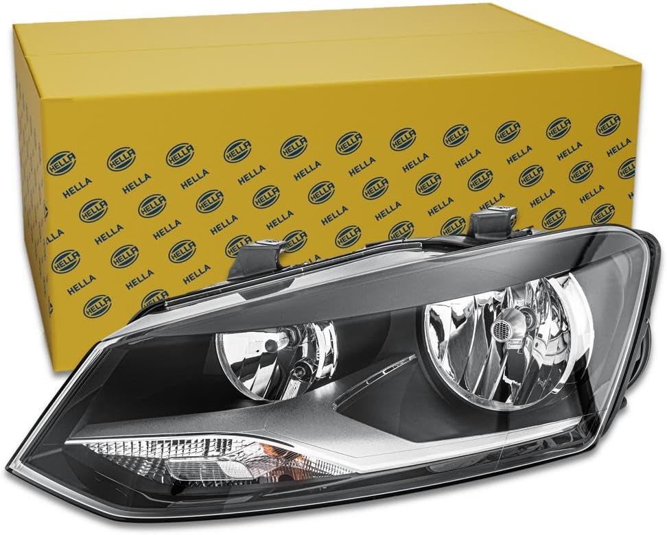HELLA 1EE 247 051-011 Halogen-Hauptscheinwerfer - links - für u.a. VW Polo (6R1, 6C1), Links