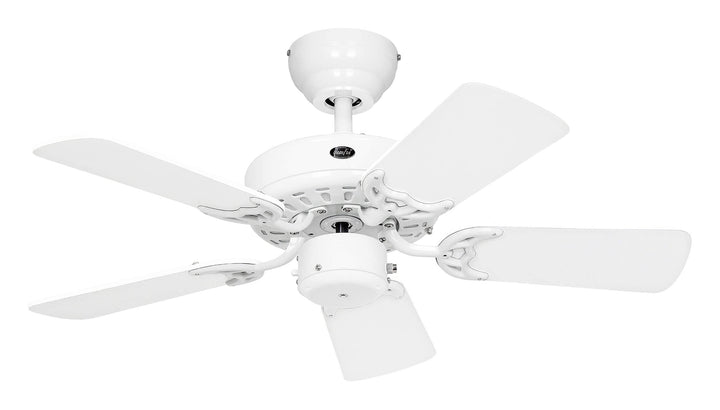 kaiserkraft | Deckenventilator CLASSIC ROYAL | Rotorblatt-Ø 750 mm | Lack weiss
