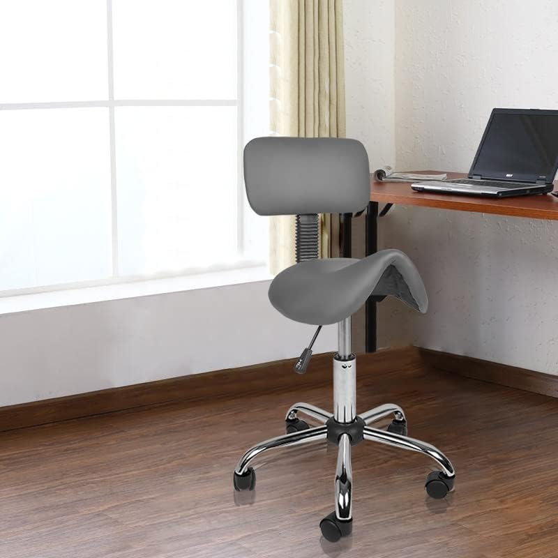 Mingone Sattelhocker Ergonomisch 2 Stück Arbeitshocker Höhenverstellbar 360° Drehbar Sattelstuhl Bür