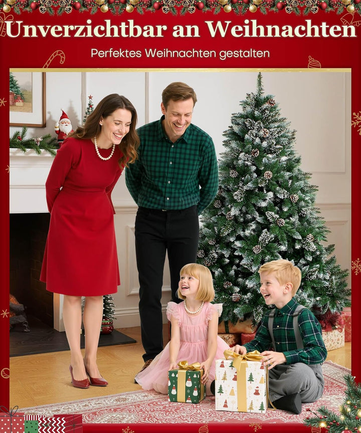 Yorbay künstlicher Weihnachtsbaum Tannenbaum mit Ständer 120cm-240cm für Weihnachten-Dekoration Mehr