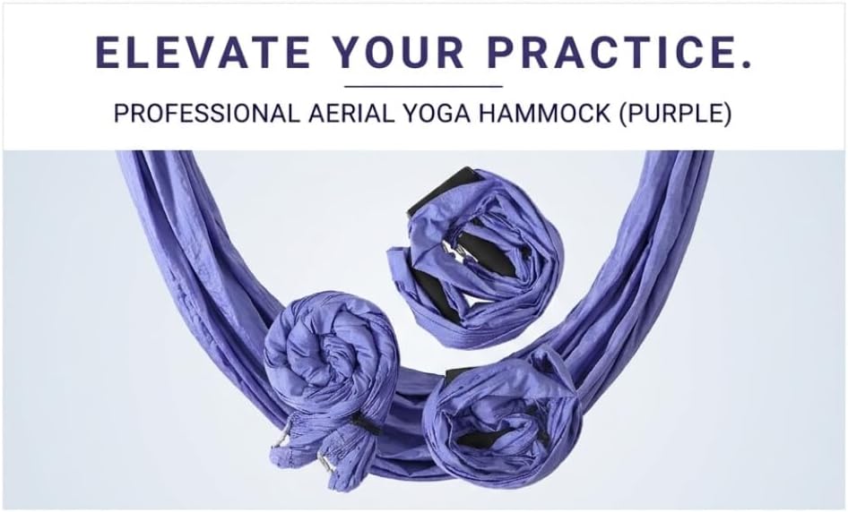 Aerial Yoga Hängematte mit, 6 Griffen Yogatuch für Studio Zuhause Hammock Swing Set für Inversionsüb