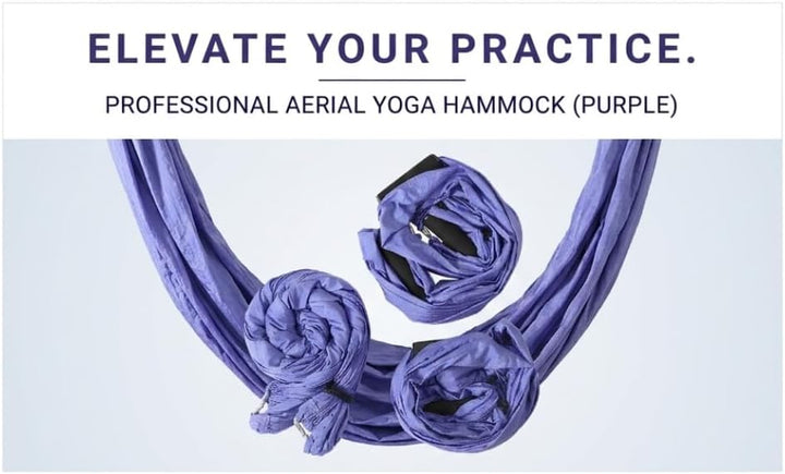Aerial Yoga Hängematte mit, 6 Griffen Yogatuch für Studio Zuhause Hammock Swing Set für Inversionsüb