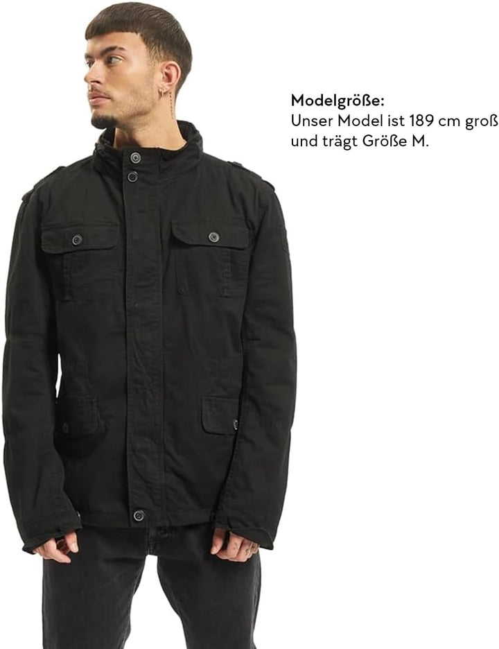 Brandit Herren Britannia Jacket Jacke S Schwarz, S Schwarz