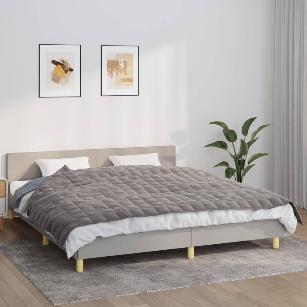 Gecheer Gewichtsdecke Grau 155x220 cm 7 kg Stoff 155x220cm;1;7 kg Grau, 155x220cm;1;7 kg Grau
