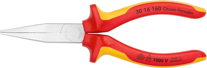Knipex 3016160 Spitzzange mit Flach Tipps, 1000 Volt spezifische, 15,9 cm