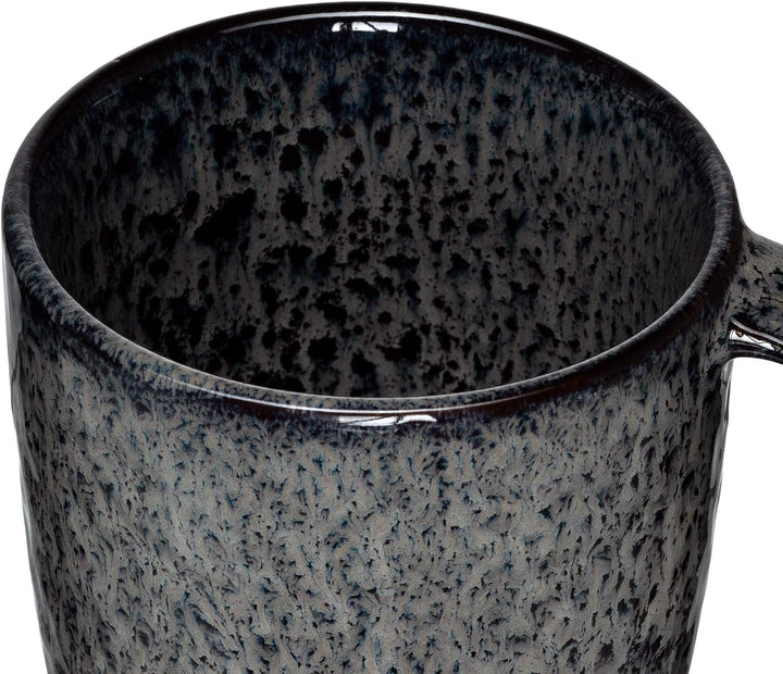 LEONARDO HOME 018563 MATERA 6er Set Becher, Keramik, anthrazit, Anthrazit