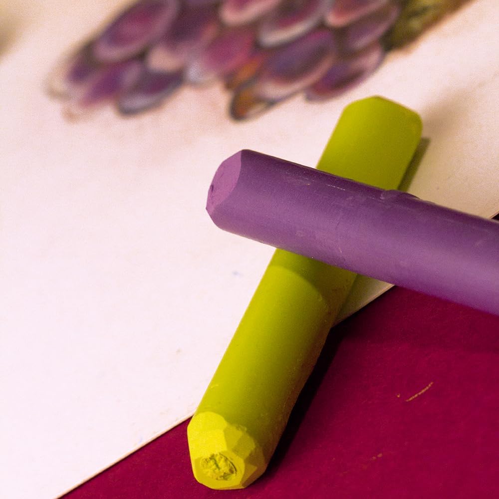 Clairefontaine 96029C Zeichenblock Pastelmat (kopfseitig geleimt, 12 Blatt, 30 x 40 cm, 360 g, mit 4