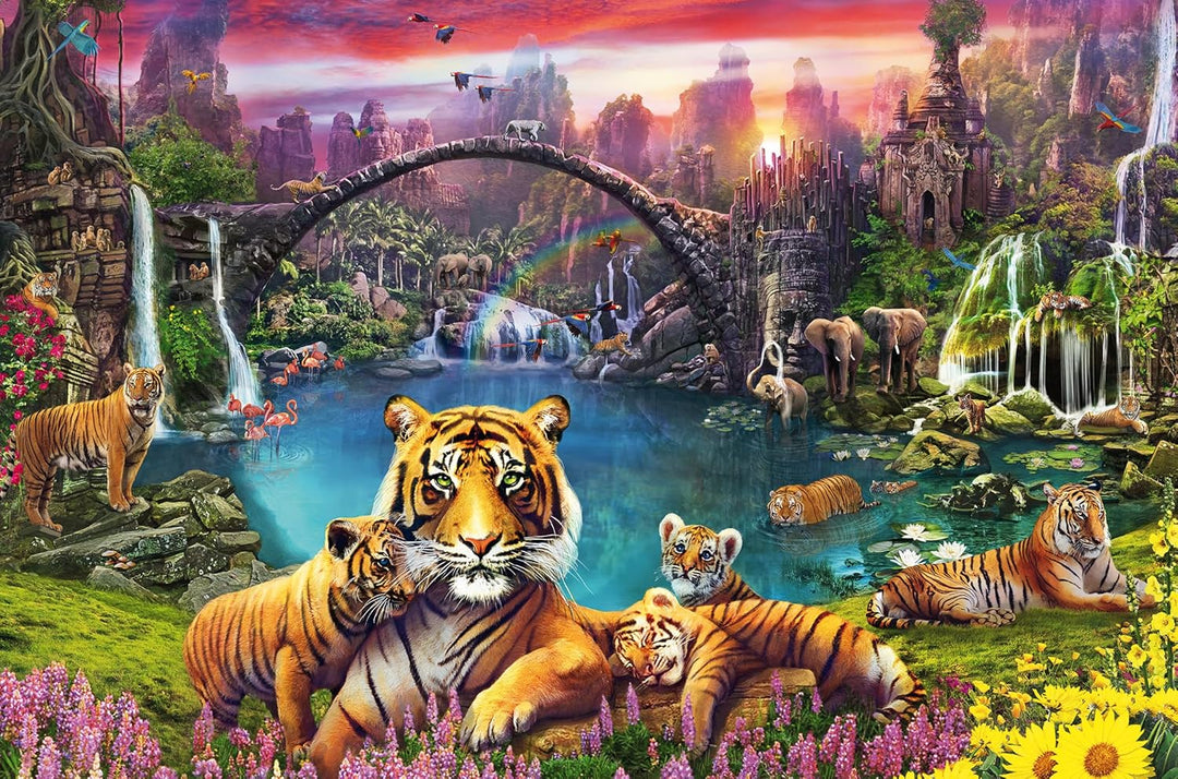 Ravensburger Puzzle 16719 - Tiger in paradiesischer Lagune - 3000 Teile Puzzle für Erwachsene und Ki