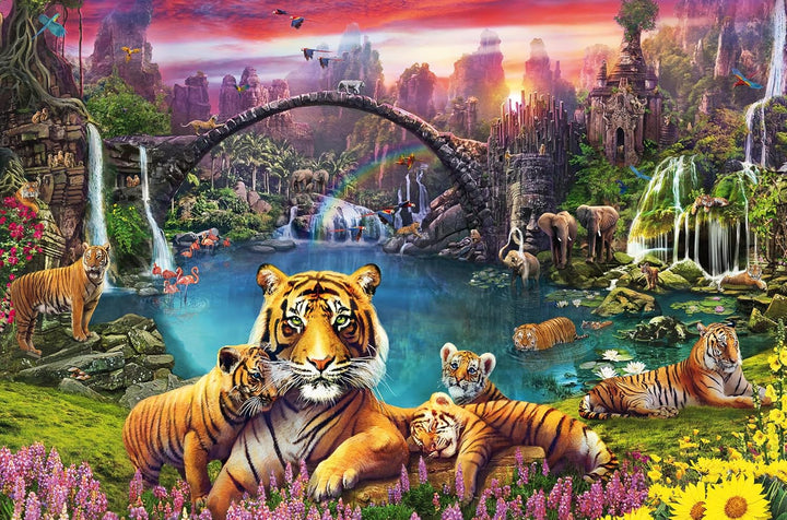 Ravensburger Puzzle 16719 - Tiger in paradiesischer Lagune - 3000 Teile Puzzle für Erwachsene und Ki