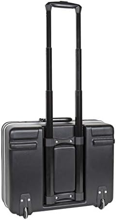 STIER Werkzeugkoffer Trolley leer, robuster Rollkoffer mit ABS-Kunsstoff & Aluminium, Toolbox schwar
