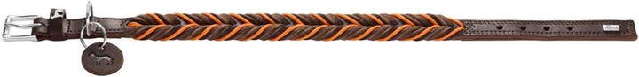 HUNTER Halsband Solid Education Cord Farbe Dunkelbraun/orange, Grösse 60 60 dunkelbraun/orange, 60 d