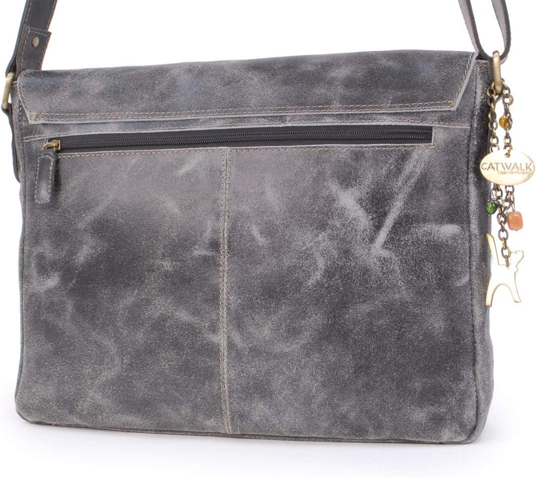 Catwalk Collection Handbags - Vintage Grobem Leder - CATWALK COLLECTION - Gröss - Umhängetasche Mess