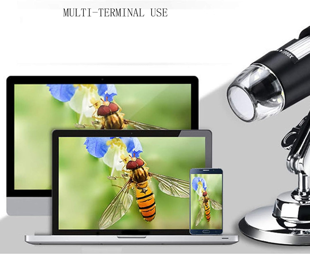 XVZ USB Digital Mikroskop, Handheld 50X bis 1600X Vergrösserung Endoskop,USB Mikroskop mit Ständer u