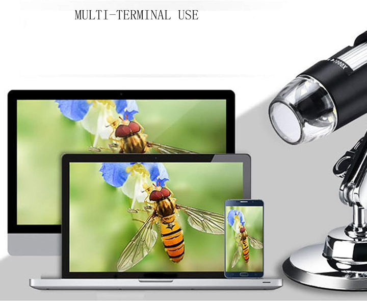 XVZ USB Digital Mikroskop, Handheld 50X bis 1600X Vergrösserung Endoskop,USB Mikroskop mit Ständer u