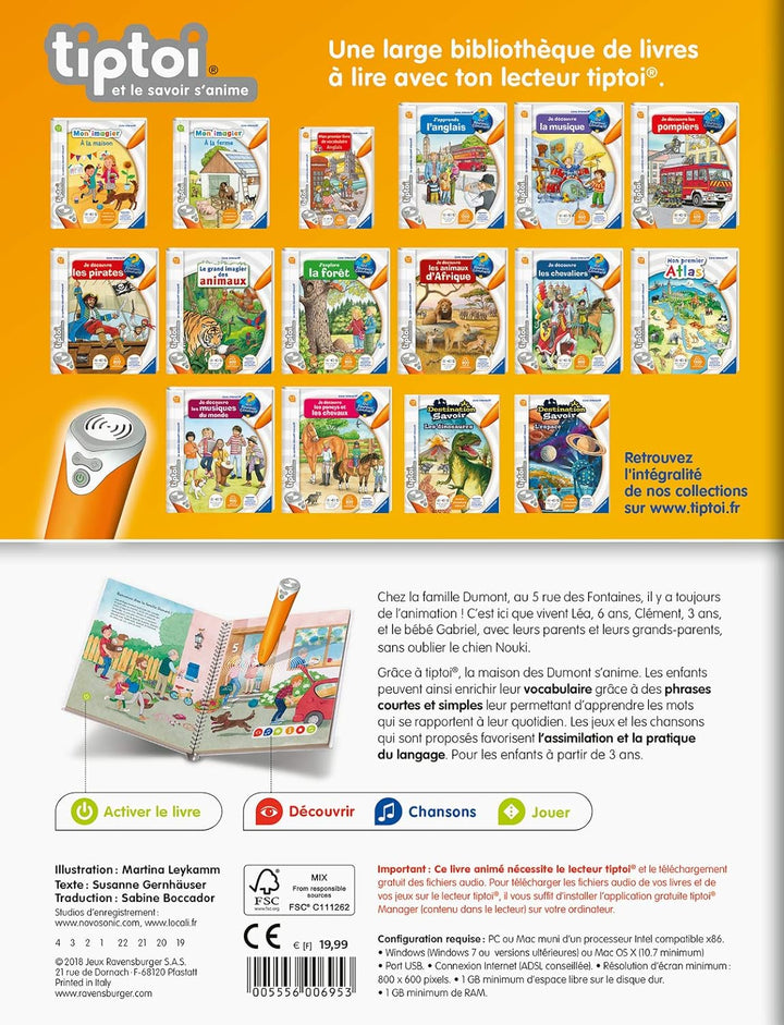 Ravensburger tiptoi Buch interaktiv - Mein Imagier zu Hause ab 3 Jahren, 00 695 Mein Bild – zu Hause